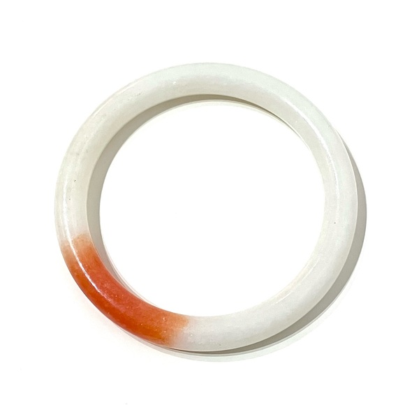 Vintage White and Orange Bracelet - Picture 2 of 3